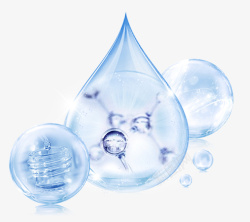 水珠状基因水滴装饰元素高清图片