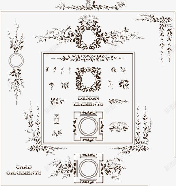 花纹边框矢量图eps免抠素材_88icon https://88icon.com 文字边框 欧式边框 矢量花边 经典花边 花边边框 边框 高档边框 矢量图