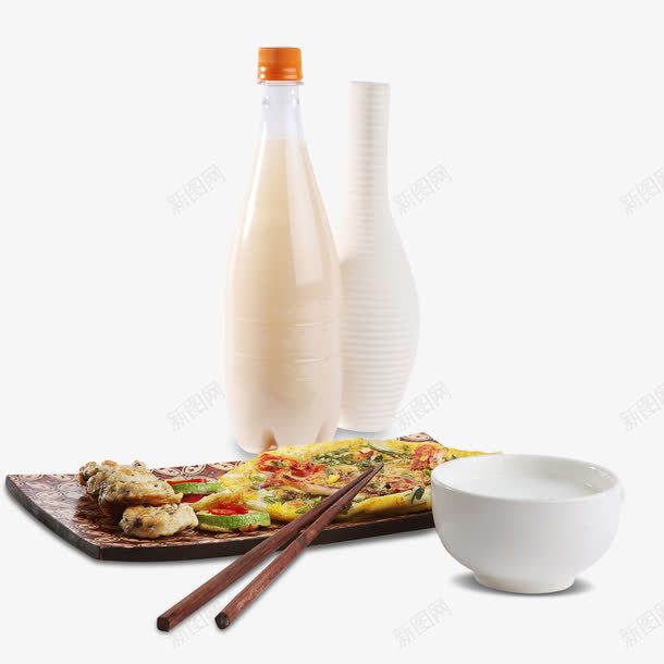 韩国美食png免抠素材_88icon https://88icon.com 碗筷 米酒 荞麦蛋饼