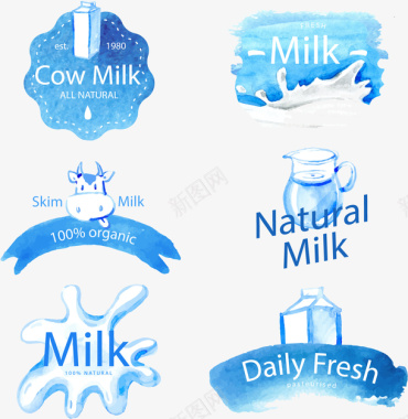 奶牛哺乳牛奶LOGO图标图标