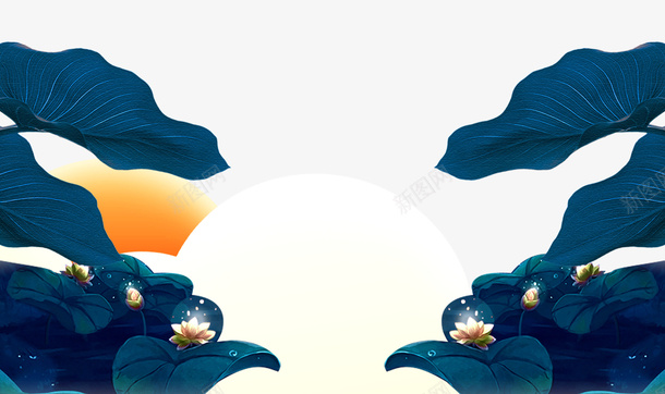 深蓝色中秋节叶子bannerpsd免抠素材_88icon https://88icon.com banner 中秋节 叶子 深蓝色 深蓝色中秋节叶子banner 装饰 边框