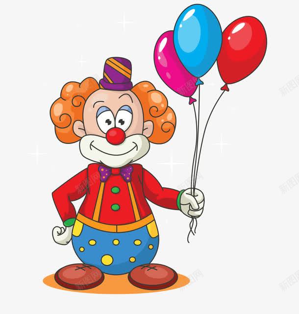 手握气球束的小丑png免抠素材_88icon https://88icon.com joker 卡通小丑 手握气球束的卡通小丑矢量图 手握气球束的小丑 手绘小丑免费png下载