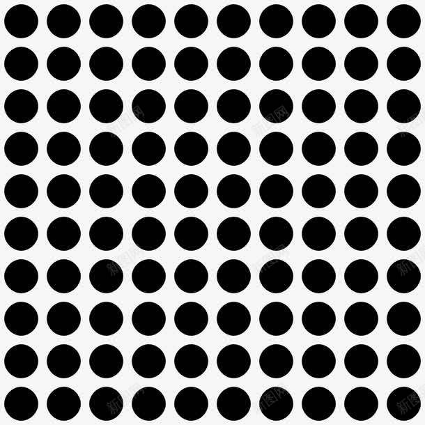 规则排列的黑点png免抠素材_88icon https://88icon.com 创意 实心小圆点 点格 环路 黑点阵图