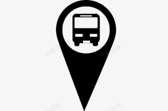 psd巴士公交站点图标官方指定图标