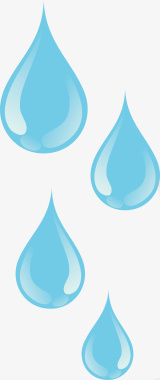 蓝色光效蓝色水滴图标图标