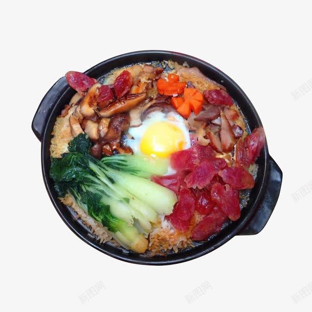 广式腊肠香菇煲仔饭png免抠素材_88icon https://88icon.com 小油菜 广式快餐 米饭 美食元素 胡萝卜 腊肠 餐饮素材 香菇 鸡蛋