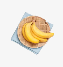 水果筐一筐香蕉水果高清图片