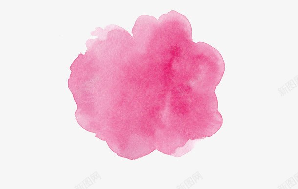 深粉色花朵泼墨png免抠素材_88icon https://88icon.com 中国风 免费png素材 水墨 水彩 深粉色 花朵形状 装饰图案