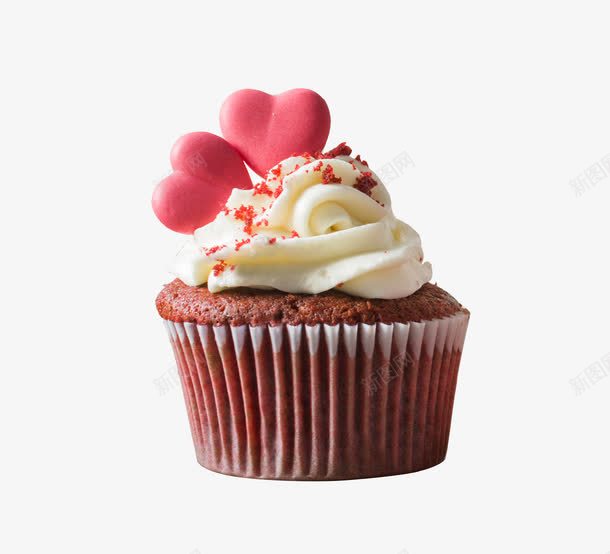 巧克力纸杯蛋糕png免抠素材_88icon https://88icon.com 产品实物 双爱心 女孩 奶油 婚宴 巧克力蛋糕 甜点 粉色爱心
