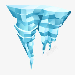 冰川装饰案矢量图素材