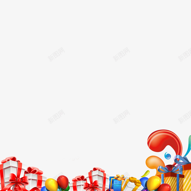 礼物气球psd免抠素材_88icon https://88icon.com 礼物气球免扣素材 礼物气球素材