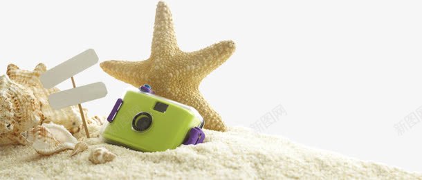 沙滩上的海星贝壳相机png免抠素材_88icon https://88icon.com 沙子 沙滩 海星 相机 贝壳