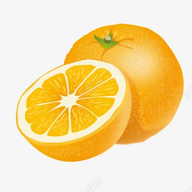 水果果肉特写橙子图标图标