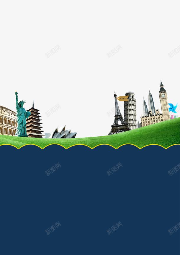 雅思考试海报装饰png免抠素材_88icon https://88icon.com 外语培训 海报装饰 美国景色 自由女神 英语辅导 雅思考试