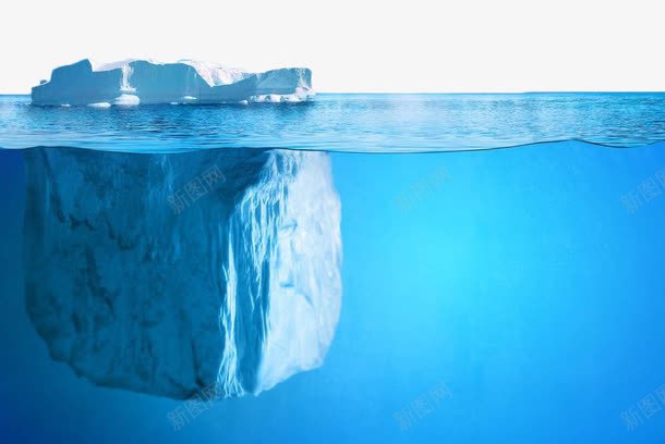 水下冰山png免抠素材_88icon https://88icon.com 冰山 冰山一角 大海 模型 水下冰山 浮冰 海面 自然景观 蓝色