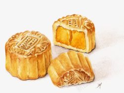中秋节食物月饼高清图片