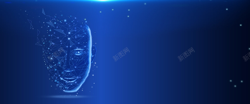 蓝色人工智能科技人脸识别bannerpsd设计背景_88icon https://88icon.com AI 人工智能 人脑科技 人脸科技 机器人 科技 科技宣传 蓝色