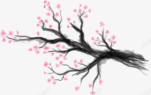 卡通手绘春天花朵装饰png免抠素材_88icon https://88icon.com 春天 春天花朵 桃花 樱花 绿植 花卉 花瓣