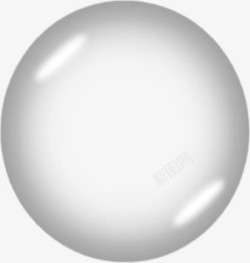白色透明圆球素材
