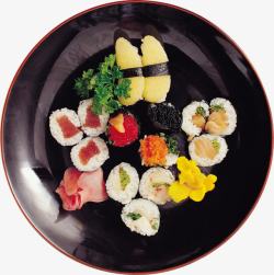 日本饭团寿司拼盘高清图片