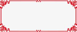 红色边框欧式线框图素材