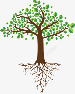 植树节环保素材植树节春季树根树木高清图片