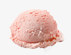 保藏粉红色冰淇淋球实物高清图片