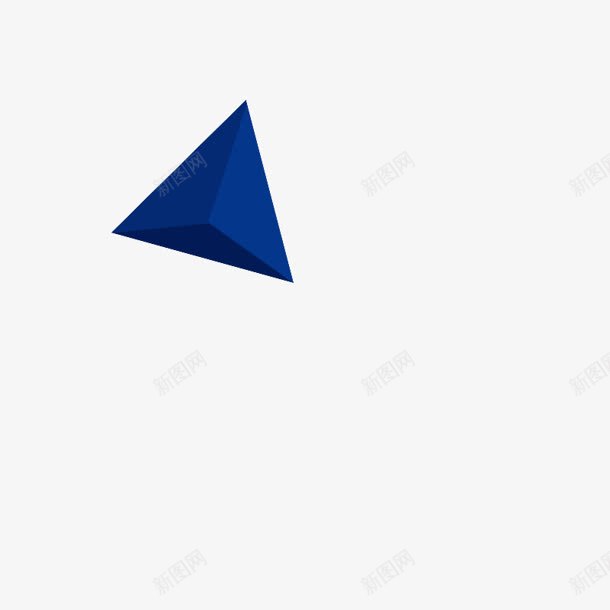 蓝色几何体石头装饰png免抠素材_88icon https://88icon.com 几何体 石头 蓝色 装饰