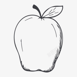 线描一个梨线描苹果高清图片