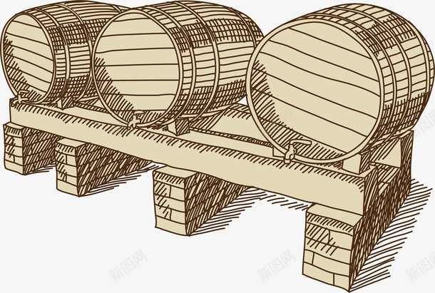 三个酒桶手绘速写红酒葡萄酒矢量图ai免抠素材_88icon https://88icon.com 三个酒桶 三个酒桶矢量手绘速写红酒葡萄酒元素免费下载 复古 开瓶器 手绘 欧式 欧式复古 欧式插画 素描 素描风格 绘画 美术复古插画 葡萄 矢量图