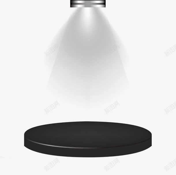 舞台灯光png免抠素材_88icon https://88icon.com 发光 圆台 灯光 灯具 舞台 顶光 黑色