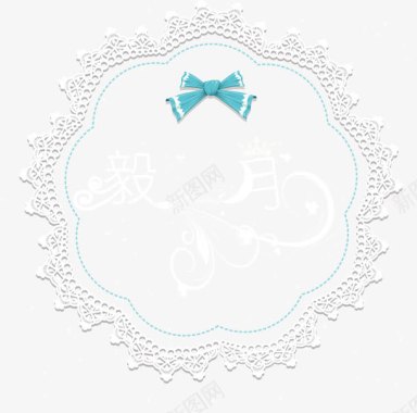花纹婚礼蝴蝶结花纹logo矢量图图标图标