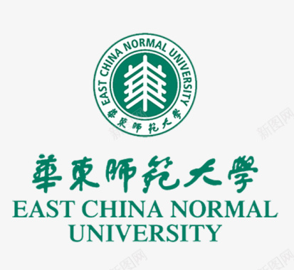 绿色的水果华东师范大学绿色logo图标图标