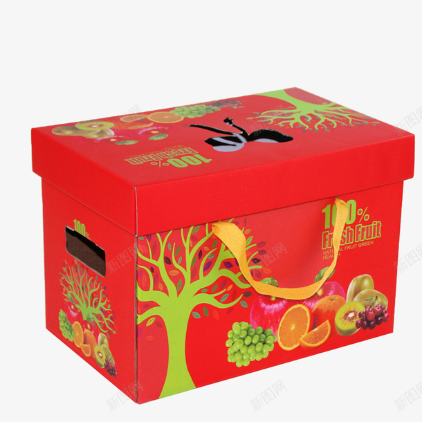 红色的苹果手提盒psd_88icon https://88icon.com iphone礼盒 拎盒 桃子纸箱 水果包装盒 红色 苹果手提盒 葡萄礼盒 蔬菜礼盒