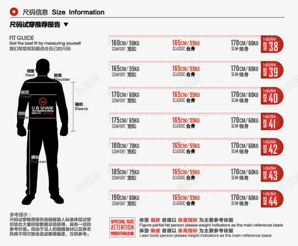 男装尺码试穿推荐报告png免抠素材_88icon https://88icon.com 人物模型 尺寸大小 尺码推荐 尺码规格 详情参数