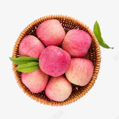 新鲜浆果免抠PNG一篮苹果图标图标