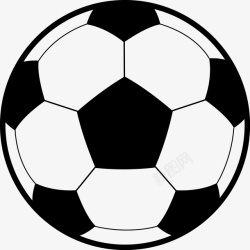 足球运动黑白足球矢量图高清图片