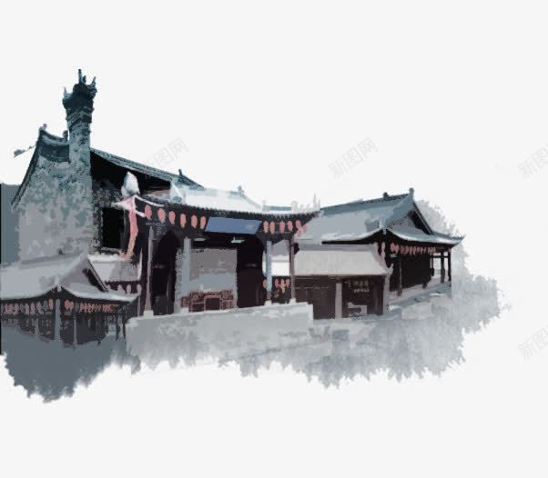 仿古建筑png免抠素材_88icon https://88icon.com 古代铺子 古建筑 古风 水墨建筑