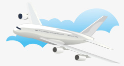 飞机动画卡通手绘飞翔的飞机高清图片