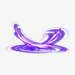 游戏创意战机紫色弧形光效高清图片