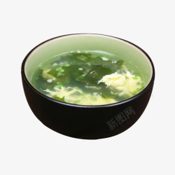紫菜汤产品实物紫菜蛋汤一碗高清图片