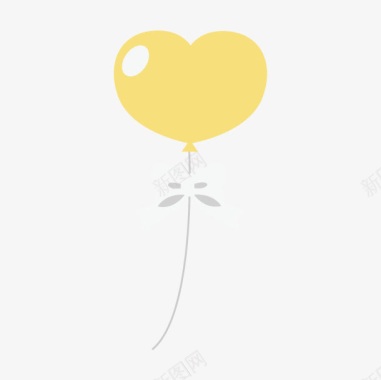 婚庆图标结婚爱心气球图标