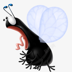 虫子卡通版惊讶的小虫子高清图片
