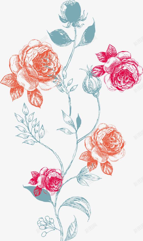 手绘花纹花儿png免抠素材_88icon https://88icon.com T恤印花 T恤图案 印花 印花图案 手绘花纹 数码印花 服装印花 服装印花设计 玫瑰花 矢量花藤 花卉 花朵