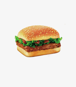 食物背景板板烧鸡排汉堡图高清图片