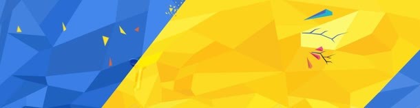 蓝色黄色几何形状背景图jpg设计背景_88icon https://88icon.com 形状 蓝色 黄色