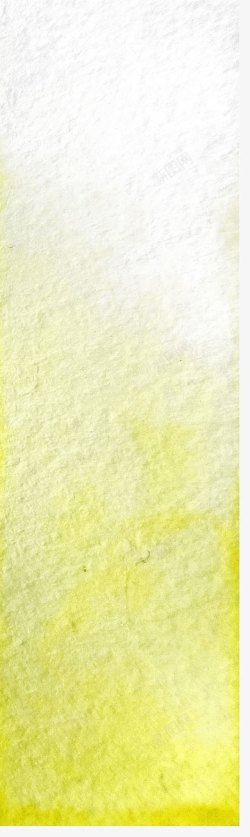 柠檬黄水彩墨迹素材