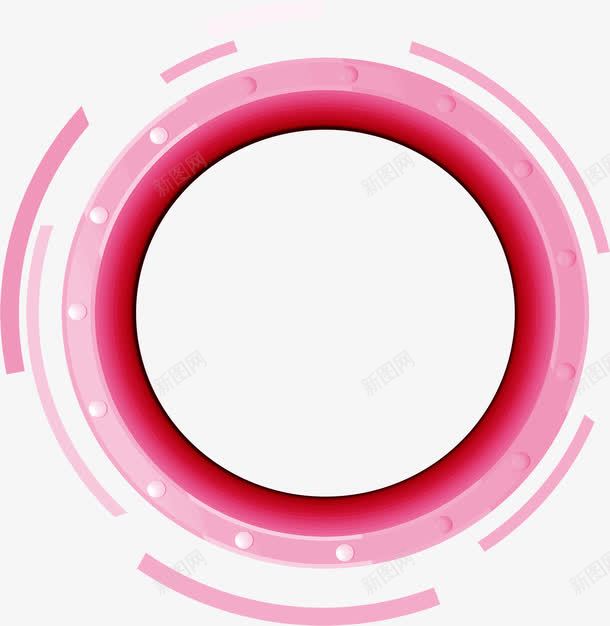 粉色装饰卡通圆形线条png免抠素材_88icon https://88icon.com 卡通 圆形 粉色 线条 装饰