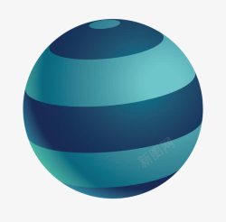 彩色立体球3D立体球素材