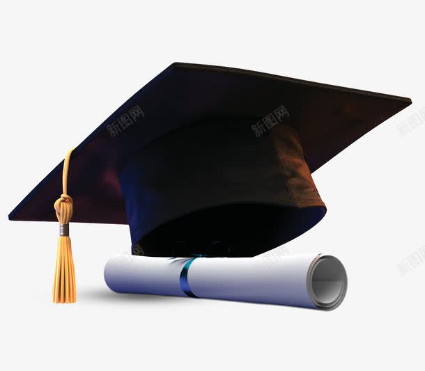 学士帽和学位证书png免抠素材_88icon https://88icon.com 学位 学位证书 学士学位 学士帽 毕业了 毕业答辩